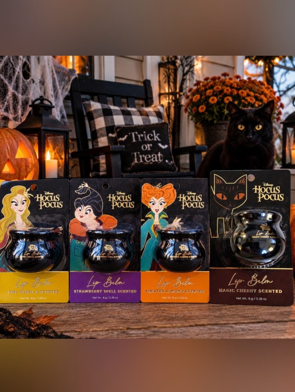Disney Hocus Pocus Lip Balm (1) Your Choice- Black Cauldron Packaging